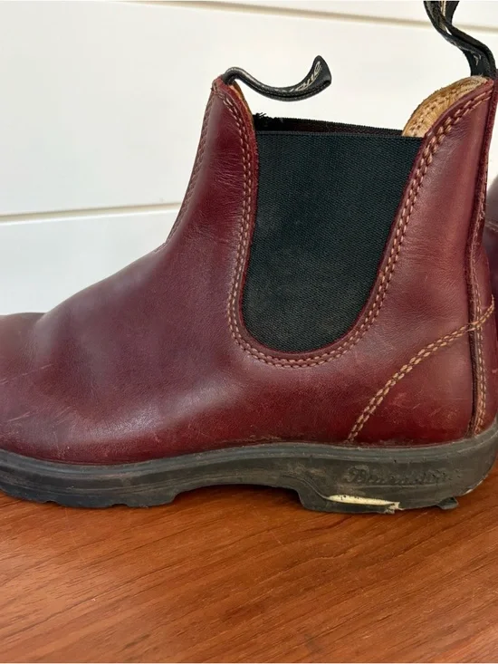 Blundstone 1440 Redwood leather Chelsea Ankle Boots Sz 6.5 Hipster Outdoor Work - Picture 7 of 10